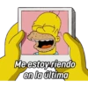 Me estoy riendo
en la última