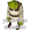 ya me llego
el periodo