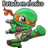 Patada en el osico Christian
