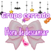 Grupo cerrado Hora de descansar