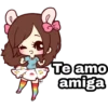Te amo
amiga