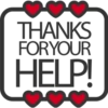 THANKS
FORYOUR
HELP!