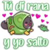 Tú di rana
y yo salto