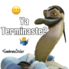 Ya
Terminaste?
@ZambranoSticker
Zambrano Sticker