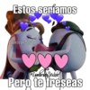 Estos seríamos
Zambrano Sticker
♥♡♥
Zambrano Sticker
Pero te freseas