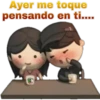 Ayer me toque
pensando en ti....