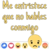 Me entristece que no hables conmigo DO