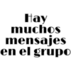 Hay
muchos
mensajes
en el grup0