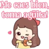 Me caes bien
toma aguita!
Messa
am