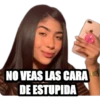 NO VEAS LAS CARA
DE ESTUPIDA