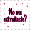 No me extrañaste? I I