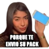 PORQUE TE
ENVIO SU PACK