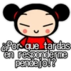 ¿Por que tardas
en responderme
pendejo!?