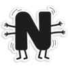 ע
N