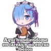Aquí hundiendome
en tareas y no en tus
besos