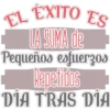 EL EXITO ES
LA SUMA de
Pequeños esfuerzos
Repetidos
DÍA TRAS DIA