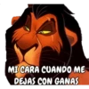 MI CARA CUANDO ME
DEJAS CON GANAS