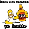 toma una cerveza
Duff
BEER
yo invito