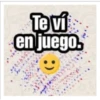 Te ví en juego.