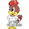LO VEO Y
NO LO CREO