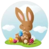 Easter bunny with eggs 11