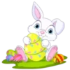 Easter bunny with eggs 13