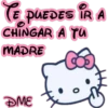 CE PUEDES iR A
CHINGAR A TU
MADRE
DME
O
