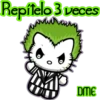 Repítelo 3 veces
M
DME