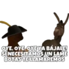 OYE, OYE, OYE YA BÁJALE! SI NECESITAMOS UN LAME BOTAS TE LLAMAREMOS