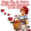 Buen dia. te deseo
el dia más hermoso
de tu vida
cokki