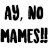 AY, NO
MAMES!!