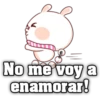 No me voy a enamorar!
