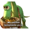Me retiraré
lentamente yo no
vi nada