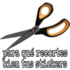 para qué recortes
bien tus stickers