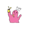 Stickers de Blobby (por Alex Norris) para WA 9