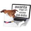 awanta tngo un sticker pa esto