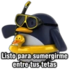 Listo para sumergirme
entre tus tetas