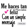 @Rosario Zambrano
Me haces tan
✔feliz
Con un simple
mensaje
n
i love you