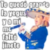 Te quedó grande la yeguas ya mi me faltó jinete Sa 8 AMN