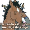 1(0) De tanta estupidez me dejaste ciego