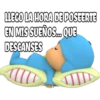 LLECO LA HORA DE POSEERTE
EN MIS SUEÑOS. QUE
DESCANSES
