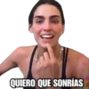 QUIERO QUE SONRÍAS