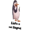 Listo o
no llegue