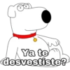 Ya te
desvestiste?