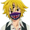 Sorriso feroz máscara