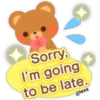 Sorry,
I'm going
to be late.
@lexa