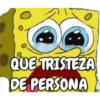 QUE TRISTEZA
DE PERSONA