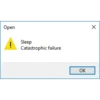 Open
!
Sleep
Catastrophic failure
OK