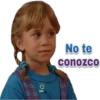 No te
conozco