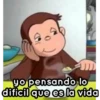 yo pensando lo
dificil que es la vida